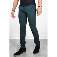 HEARUJOY  -  Men's Straight Leg Casual Pants mid Waist Button Fly Polyester Fiber Cotton 00% Khaki Color  Pattern Daily Wear