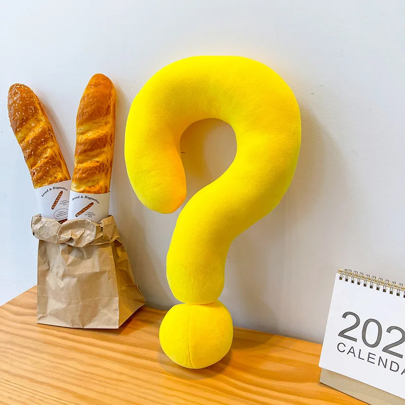 YICKYUE  -  Dopamine Question Mark U-Shaped Neck Pillow, Creative Sofa Decor Pillow for Girlfriend, Office Nap Pillow, INS Style