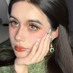 YICKYUE  -  1 Pair New Natural Color Contact Lenses for Eyes Green Pupils Circle Lenses Beauty Lenses Graduated Fashion Cosmetic Lens
