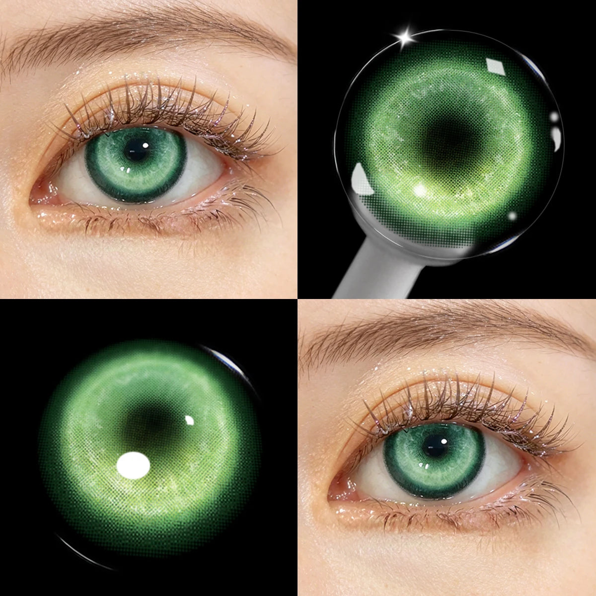 YICKYUE  -  10Pcs Daily Disposable Anime Cosplay Colored Contact Lenses 1 Day Wholesale Cyber Cosmetic Soft Eye Contacts for Coser