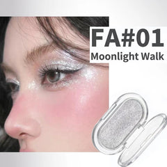 YICKYUE  -  1pc Diamond Highlighter Powder Palette Clear Brighten Face Contour Powder Pink Glitter Eye Makeup High Gloss Eyeshadow Cosmetics