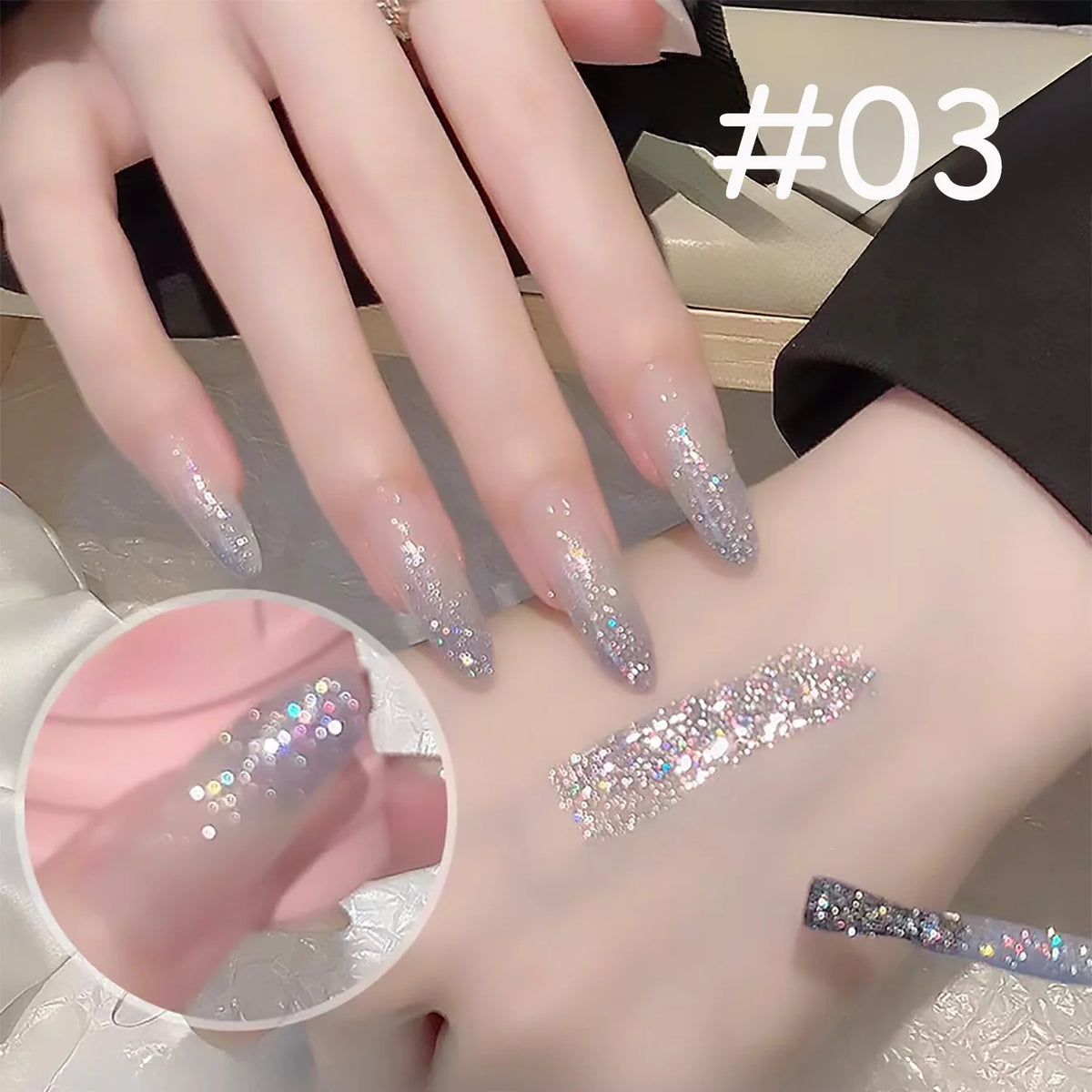 YICKYUE  -  1-10pcs PSK Popular Color Dreamy Eden Gel Nail Polish Fine Shiny Film Nail Art Nail Supplies Summer New Super Flash Nail Polish