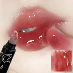 YICKYUE  -  Hydrating and Moisturize Liquid Water Light Mirror Lip Gloss Waterproof Lasting for Non-stick Cup Women's Lip Makeup Cosmetics