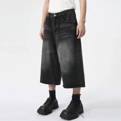 Hearujoy Calf-Length Pants High Street Straight Men Jeans Summer Fashion Men's Clothing American Style Denim Shorts 9C5970