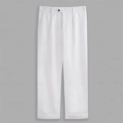 HEARUJOY  -  Men s  Fit Dress Pants Solid Color Flat Front Trousers Classic Business Casual Suit Pants Modern Formal Wear Hemmed Bottoms