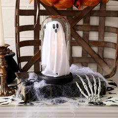 YICKYUE  -  1pcs Halloween Decorations Indoor-Light Up Ghost in Glass Cloche-Cute Ghost with Light for Holiday Decorations