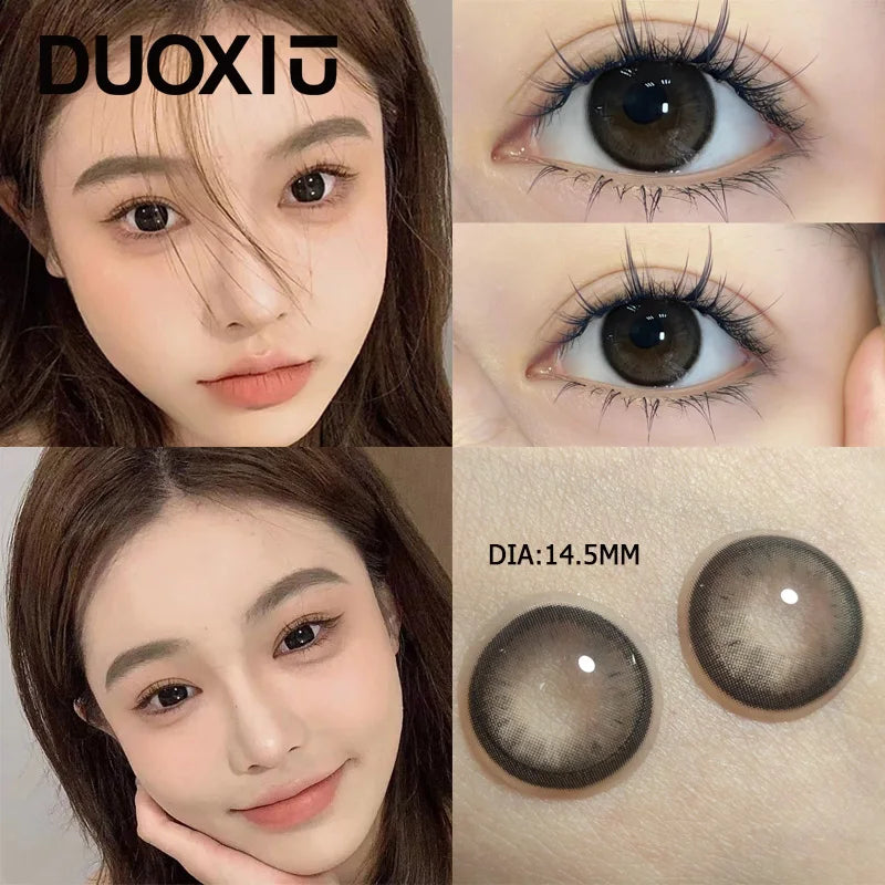 YICKYUE  -  1 Pair Korean Brown Contact Lense Color Eye Contacts Lenses Myopic Natural Fashion Pupil High Quality  Lens Fast Shipping