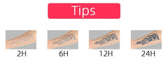 YICKYUE  -  Herbal Shark Tattoo Stickers for Women Man Art Temporary Tattoos Lasting Waterproof Punk Angel Flower Fake Tattoo Stickers