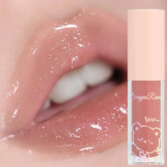 YICKYUE  -  Jelly Moisturizing Glitter Lip Oil Watery Shine Lip Gloss Transparent Mirror Lip Glaze Long Lasting Diamond Lipstick Cosmetic