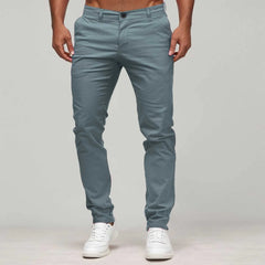 HEARUJOY  -  Jogging Work Cargo Trousers Male Slim Waist Full Trousers Men'S Casual Solid Mid Pocket Length Fashion Pant Ropa De Hombre