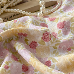 YICKYUE  -  Floral Bedding Sets Korean Princess Duvet Cover Set Pillowcase Twin Queen Full Size No Filling Flat/Fitted Sheet Set Home Decor