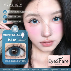 YICKYUE  -  Natural Grey Color Contact Lenses for 1-Year Wear Small Pupil Brown Korean Style Lens for Eyes Beauty Makeup