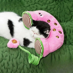 YICKYUE  -  Bite & Tug Resistant Pet Throw Pillow Toy Self-Play Boredom Relief Cat Wand for Indoor Small Medium Cats Dogs Pet Chew Toys