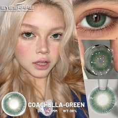YICKYUE  -  1 Pair New Brown Lenses Colored Contact Lenses Soft Blue Softlenses Beautiful Pupil Brown Contact Make Up