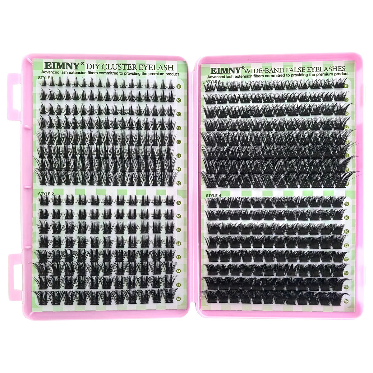 YICKYUE  -  Mixed Segment Manga Eyelashes 10-16mm Fluffy Fairy False Lashes Vivid Daily Volume Lash Extension Makeup For Daily Party Wedding
