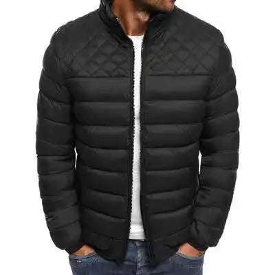 HEARUJOY  -  Winter Style Men's Solid Color Hooded Cotton Jacket Jacket Cotton Jacket