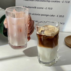 YICKYUE  -  Irregular Glass Juice Cup for Household Use