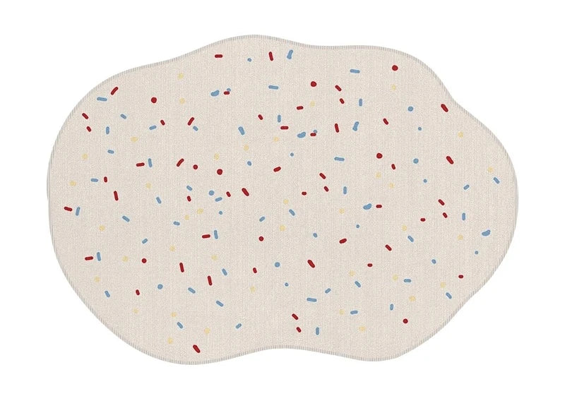 YICKYUE  -  Cream Style Carpets for Living Room Irregular Shapes Bedroom Decor Carpet Thick Plush Lounge Floor Mat Cloakroom Fluffy Soft Rug