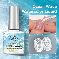 YICKYUE  -  10ml Bubble Ocean Wave White Gel Nail Polish Spring Nail Art Varnish UV LED Soak Off Gel For Nail Art Manicure