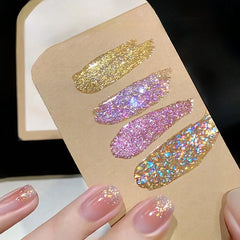 YICKYUE  -  1-12pcs TC Dream Fairy Sequin Gel Nail Polish Whitening Super Glitter Fine Glitter Nail Salon Exclusive Essential Nail Art