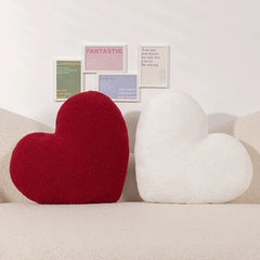 YICKYUE  -  Ins Heart Shaped Pillow Love Throw Pillows Valentines Day Gifts Living Room Decor Soft Plush Seat Cushion/Back Cushions Pillows