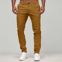 HEARUJOY  -  Jogging Work Cargo Trousers Male Slim Waist Full Trousers Men'S Casual Solid Mid Pocket Length Fashion Pant Ropa De Hombre