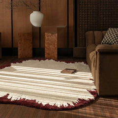 YICKYUE  -  Irregular Shape Living Room Decoration Carpet Light Luxury Rugs for Bedroom Fluffy Soft Lounge Floor Mat Thick Plush Bedside Rug