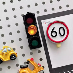 YICKYUE  -  Glowing Magnetic Fridge Stickers Light Traffic Light Luminous Light Box Creative Refrigerator Sticker Magnets Home Decor Gifts