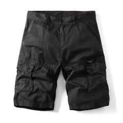 HEARUJOY  -  Summer New Tactical Cargo Shorts Men Khaki Jogger Cotton Shorts Men Casual Loose Knee Length Pants