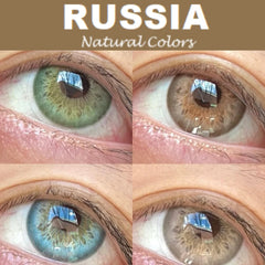 YICKYUE  -  1 Pair Soft Lens Colored Contact Lenses, Small Pupil Eye-Enlarging,  for Daily Cosmetic Makeup & Chic Styling