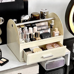 YICKYUE  -  Cosmetic Storage Box Organizer Desktop Drawer Layer Rack Makeup Organizer Table Luxury Lipstick Perfume Compartment Storage Rack