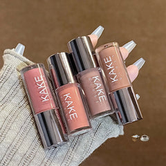 YICKYUE  -  Mirror Liquid Lipstick Moisturizing Jelly Brown Water Light Lip Glaze Sexy Lip Gloss Long Lasting Nude Lip Tint Makeup Cosmetics