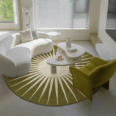 YICKYUE  -  Modern Style Carpets for Living Room Home Fluffy Soft Floor Mat Thicken Anti-slip Bedroom Decor Round Carpet Washable Lounge Rug