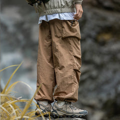 Hearujoy Parachute Cargo Pants Men Oversize Outdoor Casual Trousers Male Waterproof Pants Man Japanese Streetwear Hip Hop