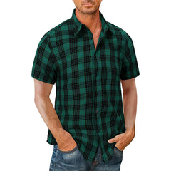 HEARUJOY  -  Wrinkle-Free New Men'S Shirt Mens Outdoor Vintage Button Short Sleeve T Shirt Casual Top Chemises Hommes