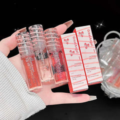 YICKYUE  -  Lip Plumping Crystal Gloss Lip Glaze Lasting Moisturizing Transparent Lip Oil Natural Lightweight Shining Lipgloss Oil Make up