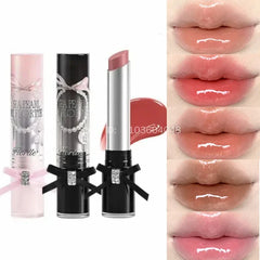 YICKYUE  -  Glass Sea Series Solid Lip Gloss Water Light Mirror Lip Glaze Moisturizing Long-lasting Lip Tint Lip Plumper Makeup