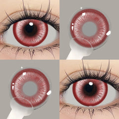 YICKYUE  -  Red Color Contact Korean Big Eyes Lens Vampire Cosplay Contacts New Arrive Makeup High Quality Fast Shipping