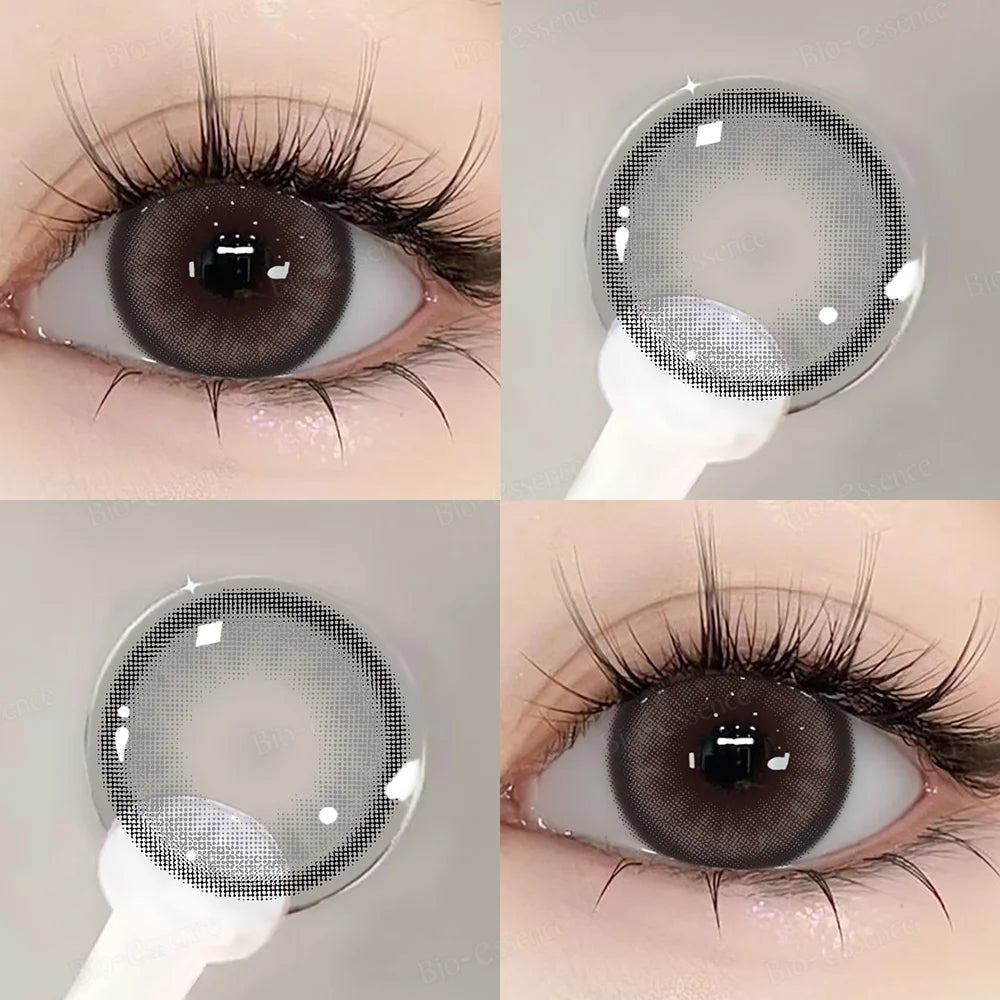 YICKYUE  -  Big Eyes Black Contact Lenses Big Black Lenses for Eyes Colored Contact Lenses Beauty Pupils Comestic Natural Lenses