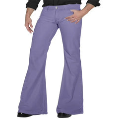 HEARUJOY  -  Men's Clothing Cross-Border Amazon Solid Color Daily Casual Stretch Slim Retro Flare Pants