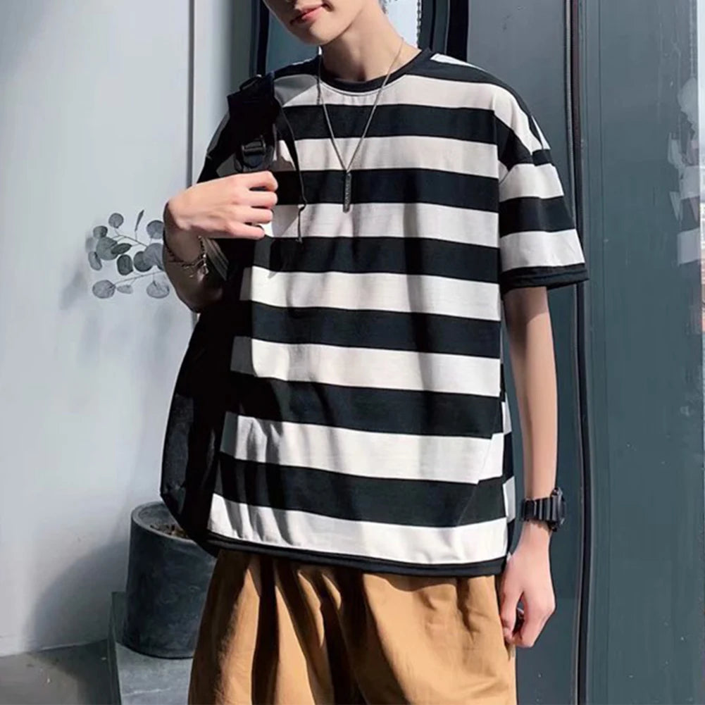 HEARUJOY  -  Brand New Men Sweatshirt Sweatshirt Korean Style Top Men's Casual Wear Polyester Spandex Fabric Regular Length T-shirt