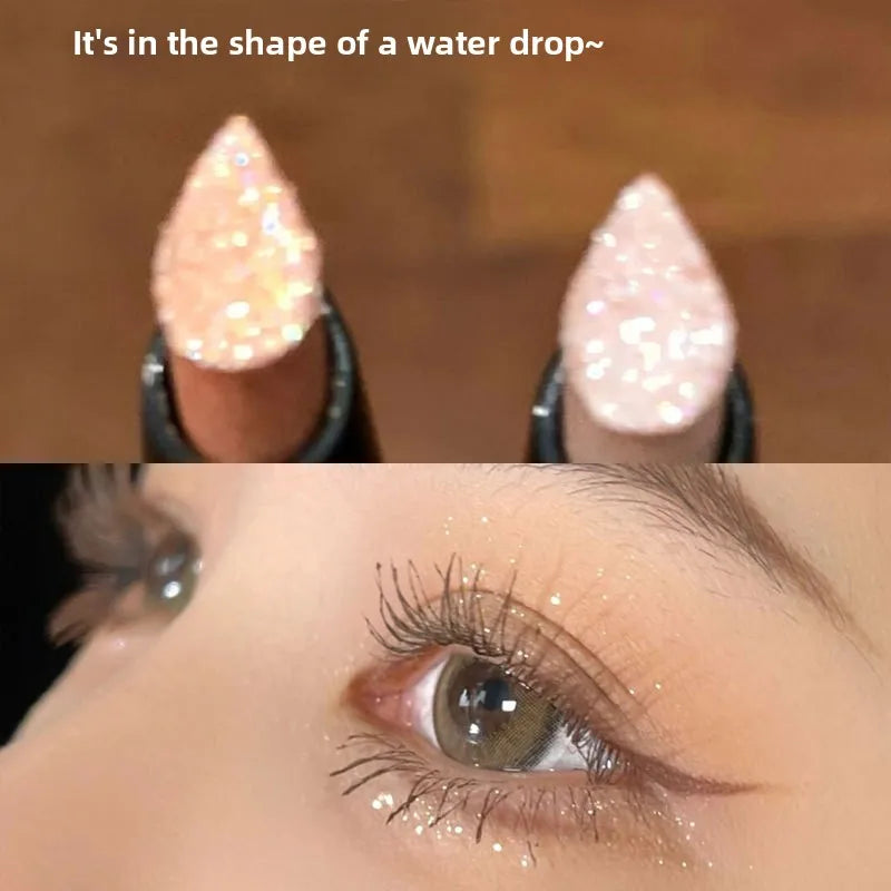 YICKYUE  -  Diamond like Feel Glittering Highlighter Stick Silky Ductility 3D Face Brightening Eye Shadow Pen for Makeup