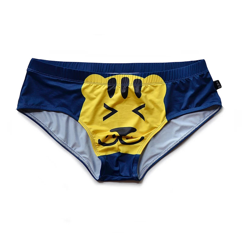 Hearujoy Men's Underwear Underpants Gay Ropa Interior Hombre Cuecas Masculinas Cute Cartoon Underwear Thin Low-Rise Sissy Calzoncillos