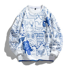 HEARUJOY  -  Spring Autumn Men Sweatshirts Casual Korean Style Long Sleeve Shirts Male Hoodies Round Neck Unisex Pullovers