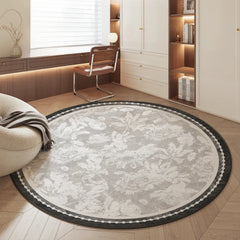 YICKYUE  -  French Style Rugs for Bedroom Fluffy Soft Study Rug Thick Plush Living Room Decoration Round Carpet Washable Cloakroom Floor Mat