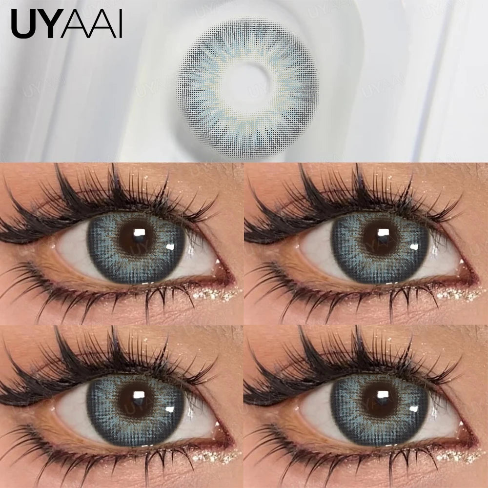 YICKYUE  -  Color Contacts OMG Series Eyes Color Lenses Blue Beauty Contacts Makeup Green Lens Cosmetics Natual Big Black Lens 14.5mm