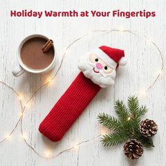 YICKYUE  -  3pcs Santa Claus Doorknob Gloves, Red Door Knob Protectors,Festive Atmosphere Hanging Ornaments, Halloween Home Door Decoration