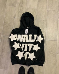 Hearujoy Letter Star Harajuku Simple Classic Design Oversized Hoodies Women 2024 Fashion New Hip Hop Street Aesthetic Popular Sweatshirts