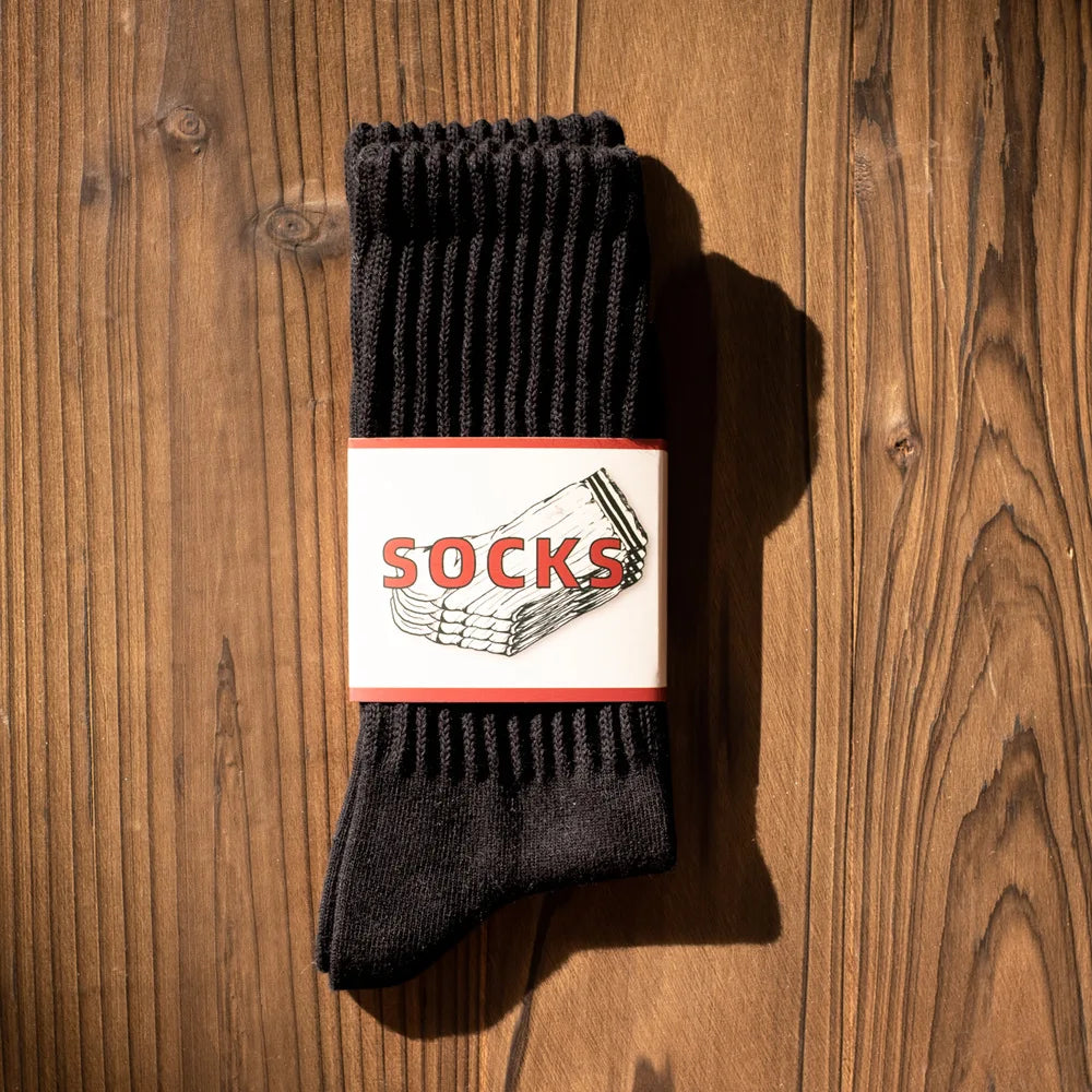 Hearujoy Pure Cotton Stockings Japanese Bold Lines Restoring Ancient Ways Men And Women In The Thick Line Popular Logo  Sock Lovers Socks