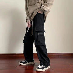 HEARUJOY  -  Multi Pocket Baggy Trousers Man Spring Summer High Quality Street Luxury Harajuku Techwear Cheapest Straight Cargo Pants for Men